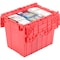 Global Industrial Distribution Container With Hinged Lid 21-7/8x15-1/4x17-1/4 Red 257811RD - alternate 7